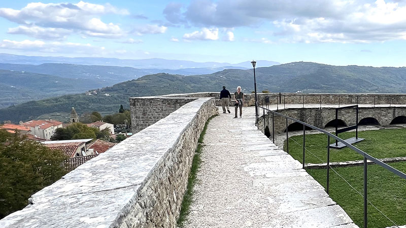 Motovun city center and ancient walls